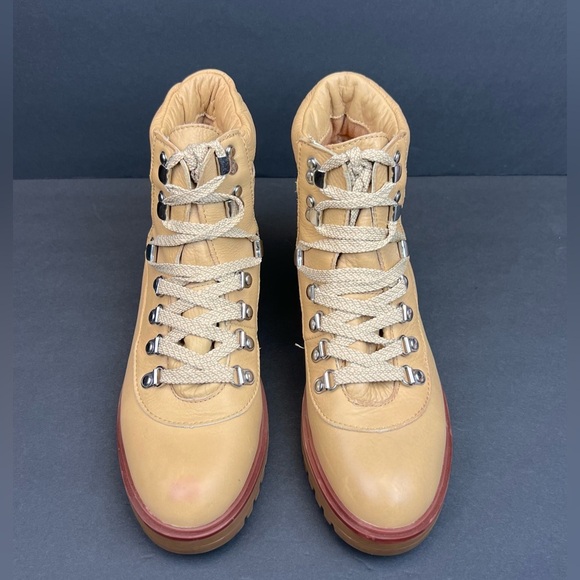 J.Crew Women’s Lightweight Leather Nordic boots - Light Caramel Size 8M - Picture 13 of 13